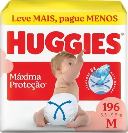 Fralda Huggies Máxima Proteção