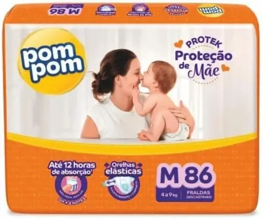 Fralda Pom Pom Protek Proteção de Mãe